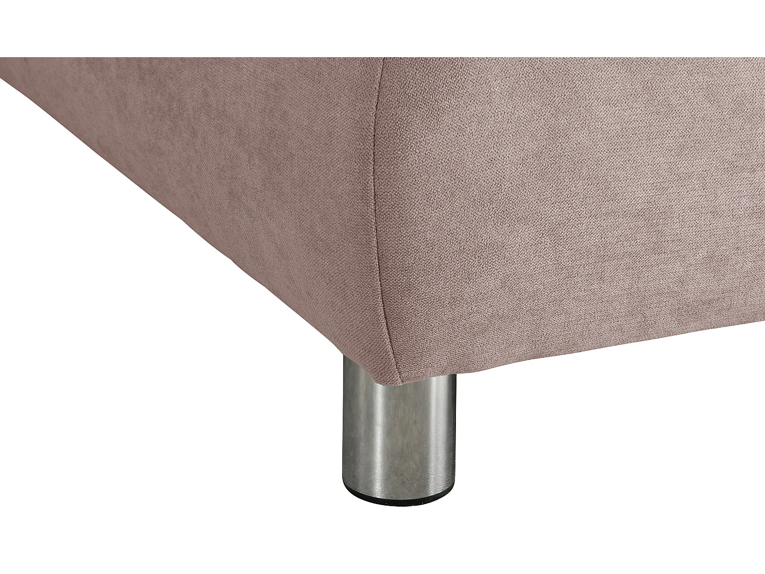 Sofa 2,5-Sitzer links mit Ecksofa rechts - Flachgewebe - rosé - Terrence
