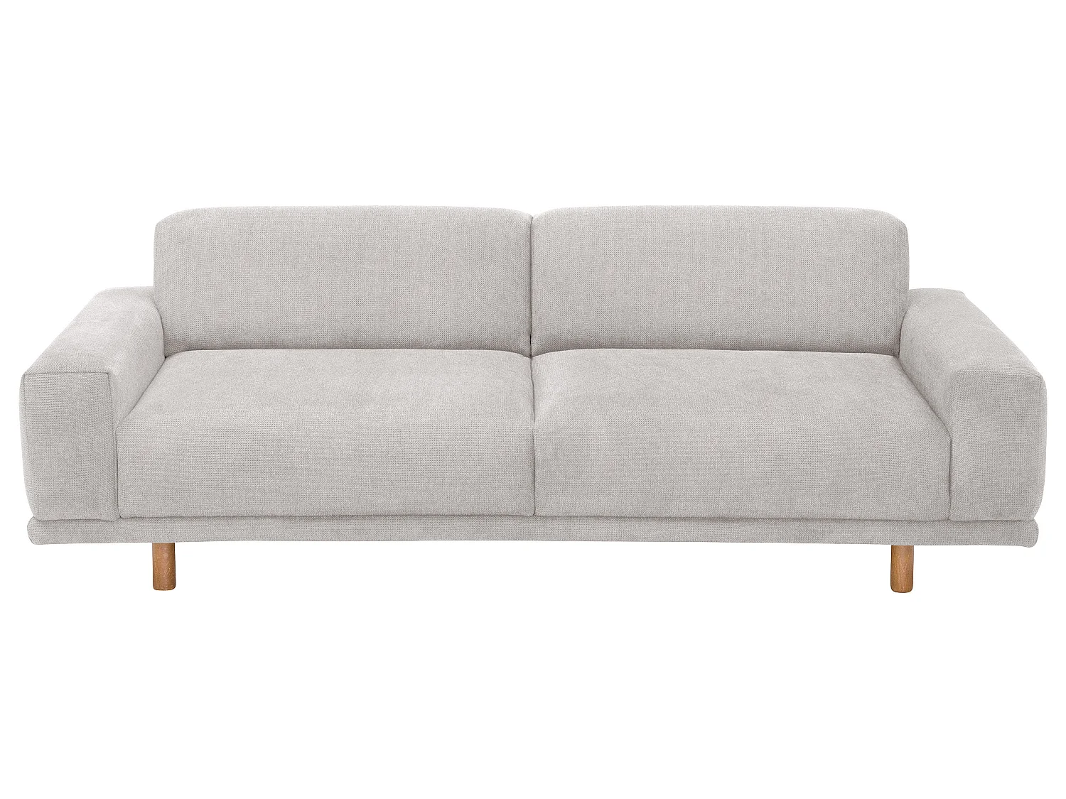 Sofa 2,5-Sitzer - Flachgewebe - silber - Penelope
