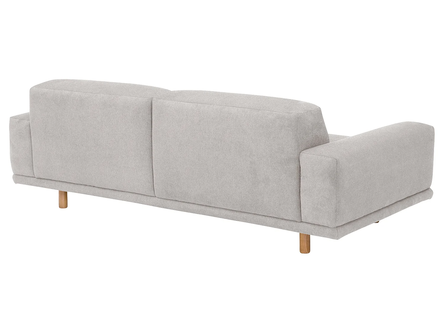 Sofa 2,5-Sitzer - Flachgewebe - silber - Penelope