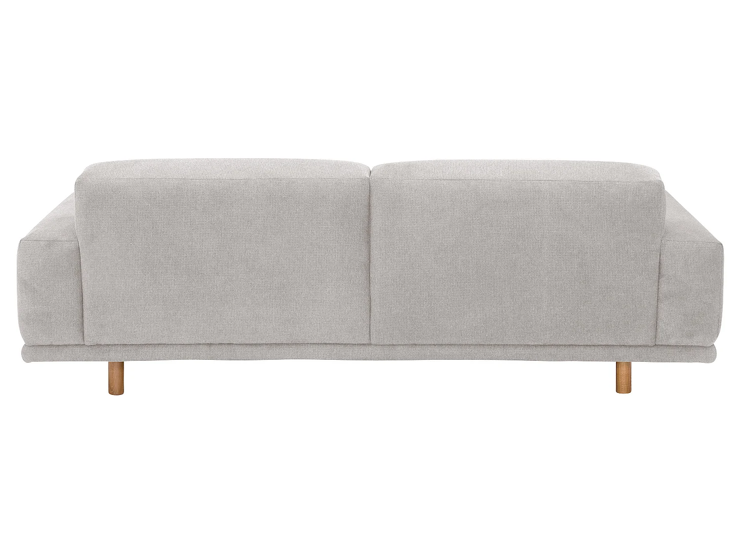 Sofa 2,5-Sitzer - Flachgewebe - silber - Penelope