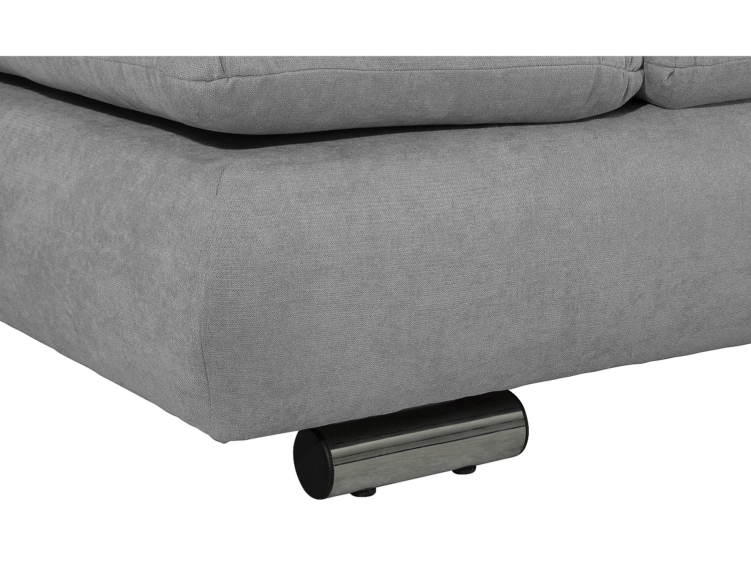 Sofa 2,5-Sitzer links mit Ecksofa rechts - Flachgewebe - hellgrau - Terrence