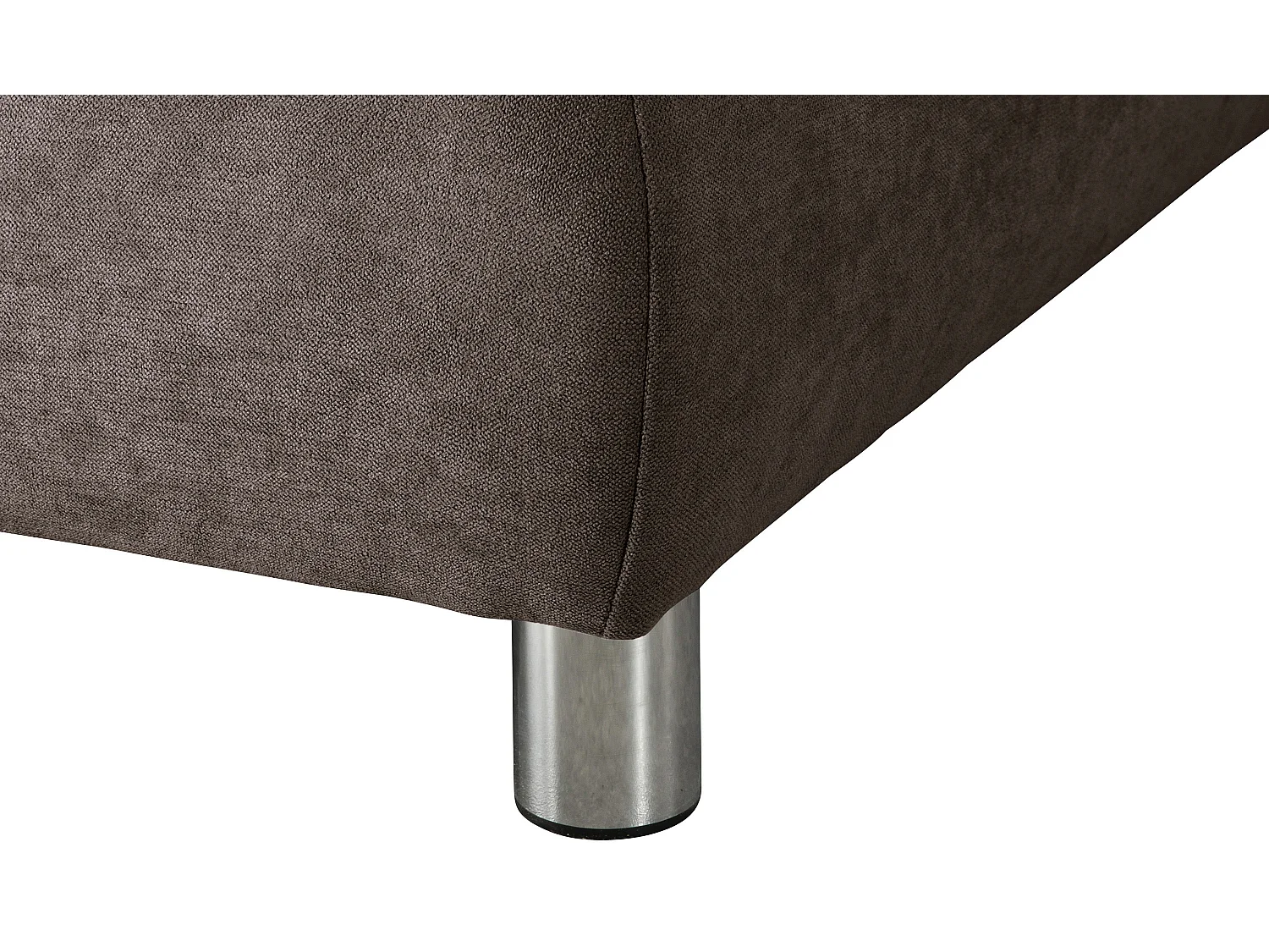 Ecksofa links mit Sofa 2,5-Sitzer rechts - Flachgewebe - schoko - Terrence