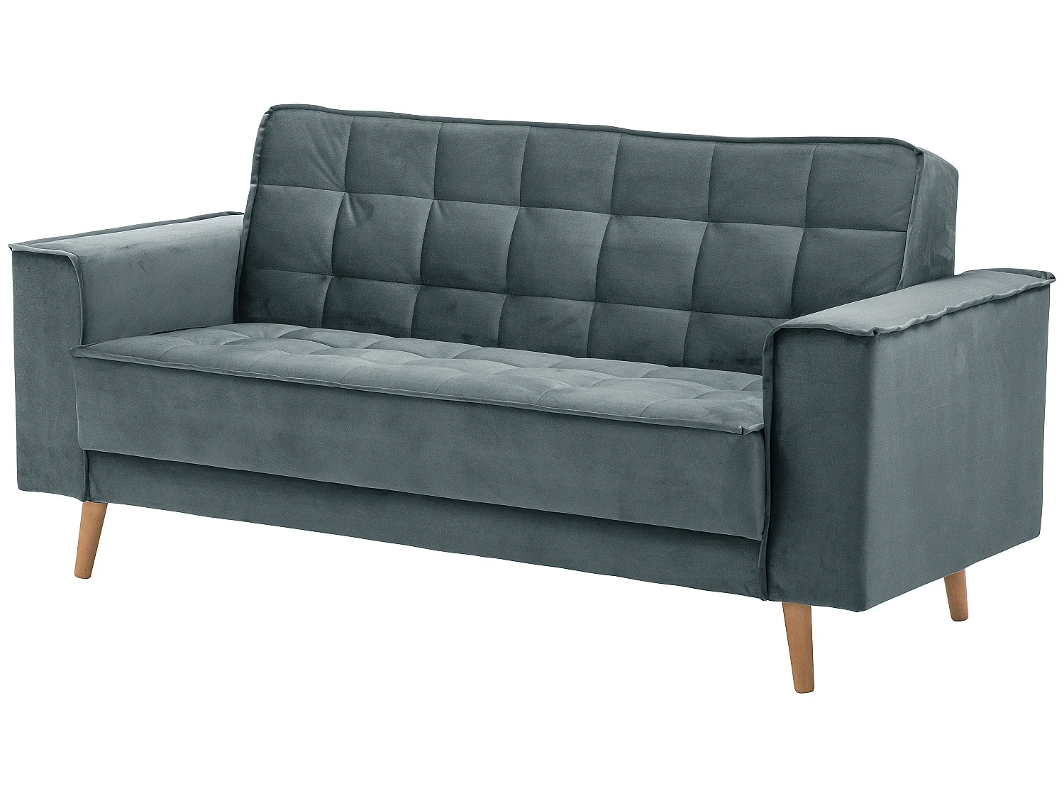 Sofa 2-Sitzer - Samtvelours - azur - Jolene