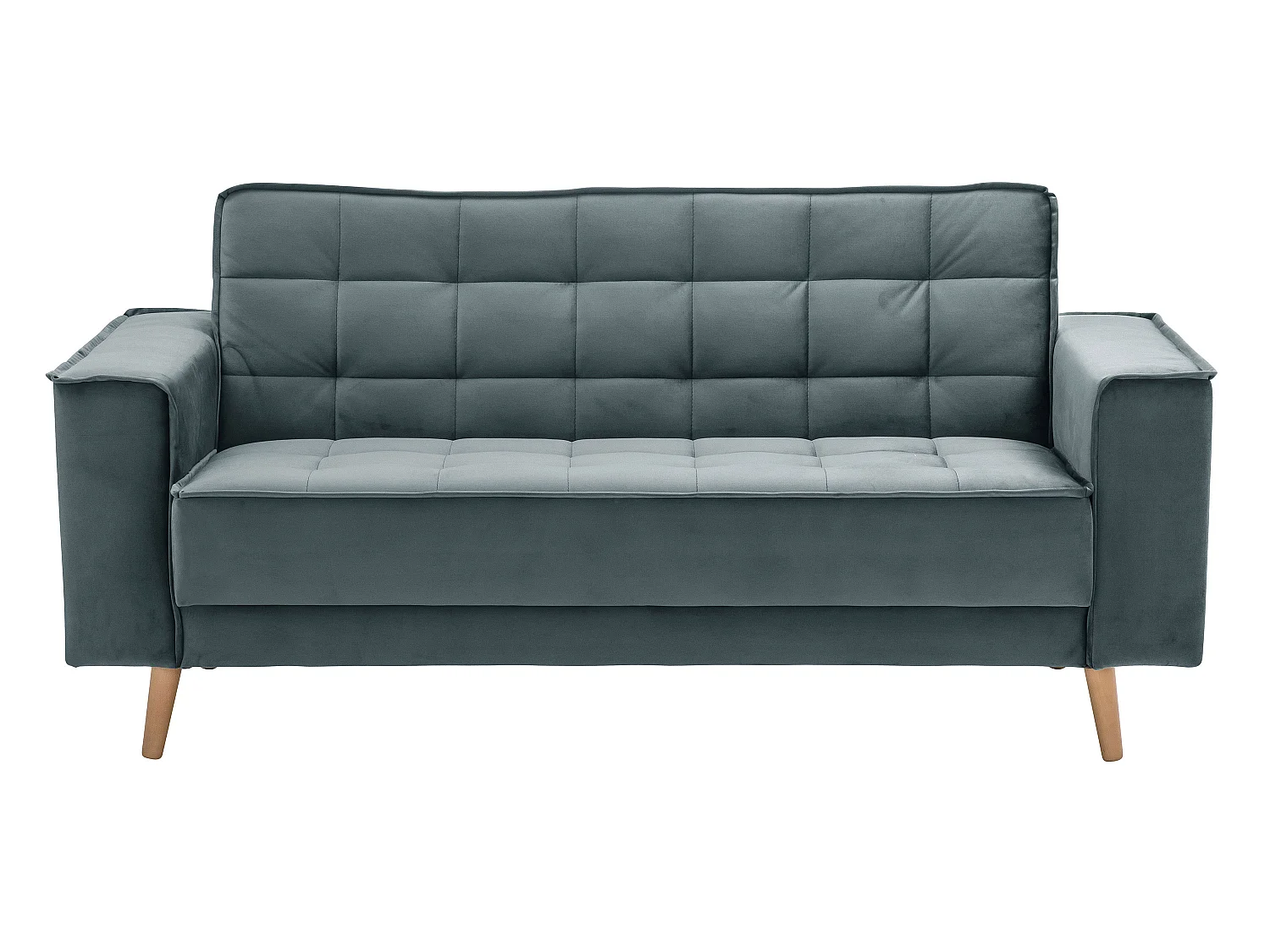 Sofa 2-Sitzer - Samtvelours - azur - Jolene
