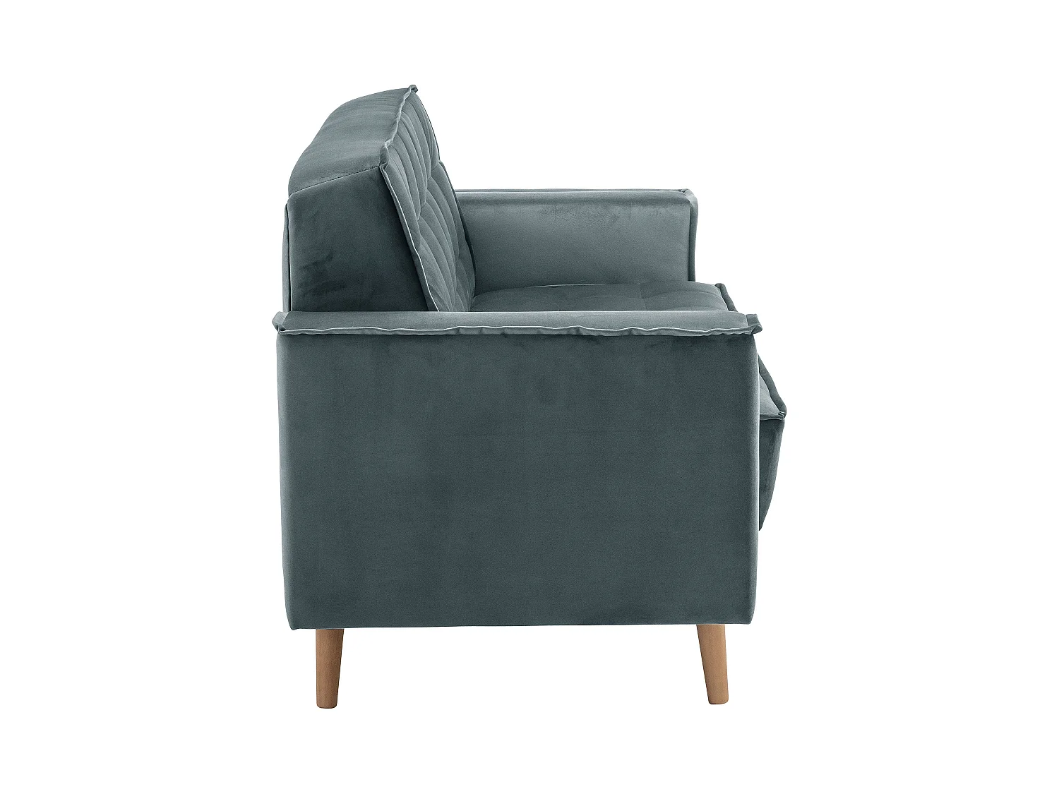 Sofa 2-Sitzer - Samtvelours - azur - Jolene