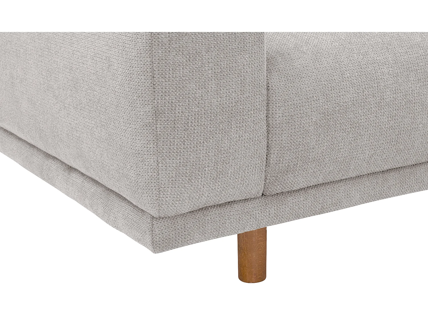 Sofa 2-Sitzer - Flachgewebe - silber - Penelope