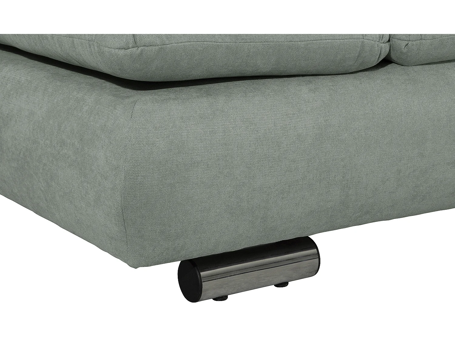 Sofa 2,5-Sitzer links mit Ecksofa rechts - Flachgewebe - hellgrün - Terrence