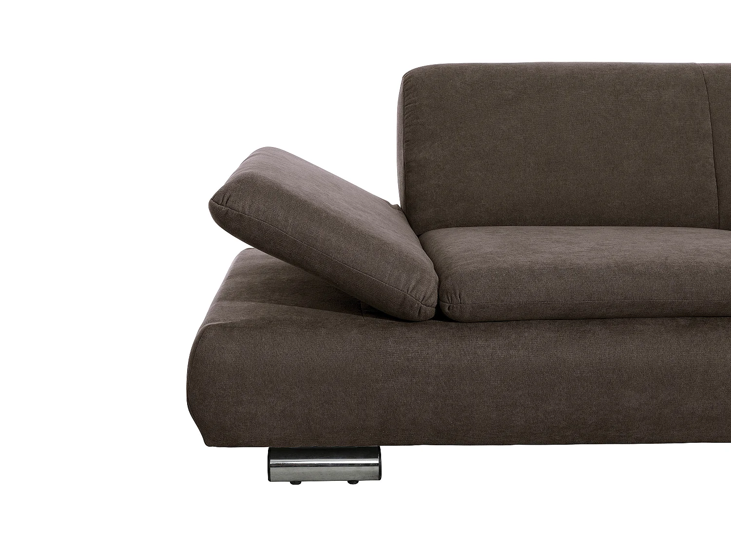 Sofa 2,5-Sitzer links mit Ecksofa rechts - Flachgewebe - schoko - Terrence
