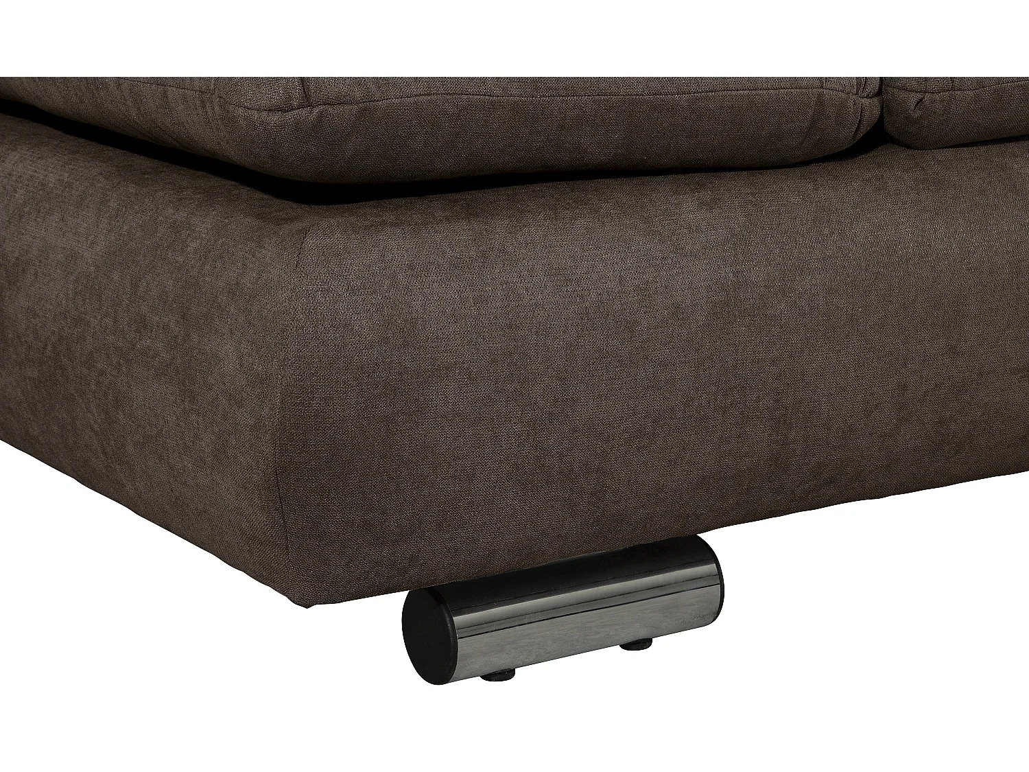 Sofa 2,5-Sitzer links mit Ecksofa rechts - Flachgewebe - schoko - Terrence