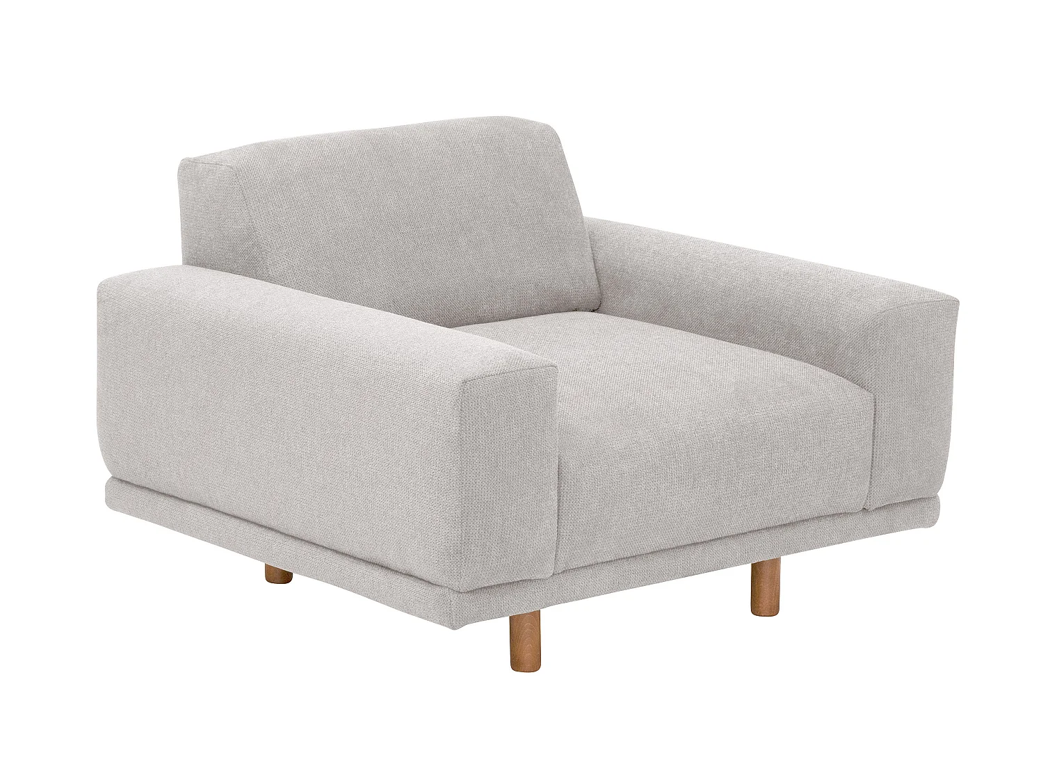 Sessel - Flachgewebe - silber - Penelope