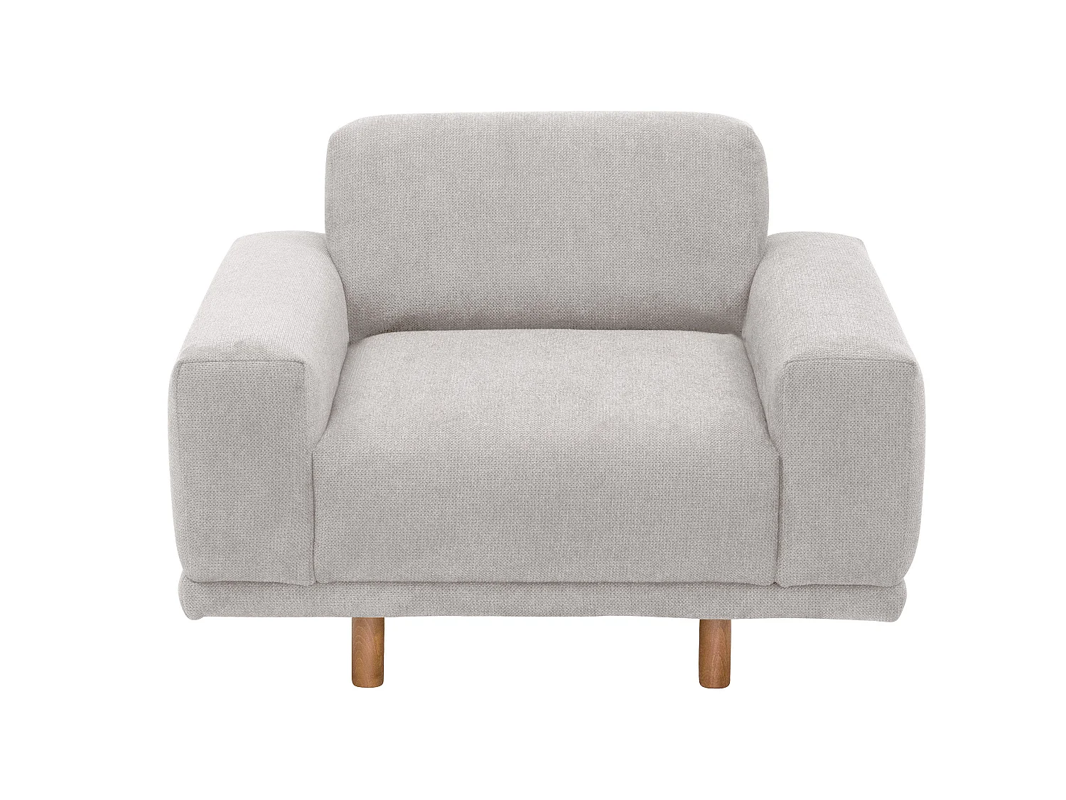 Sessel - Flachgewebe - silber - Penelope