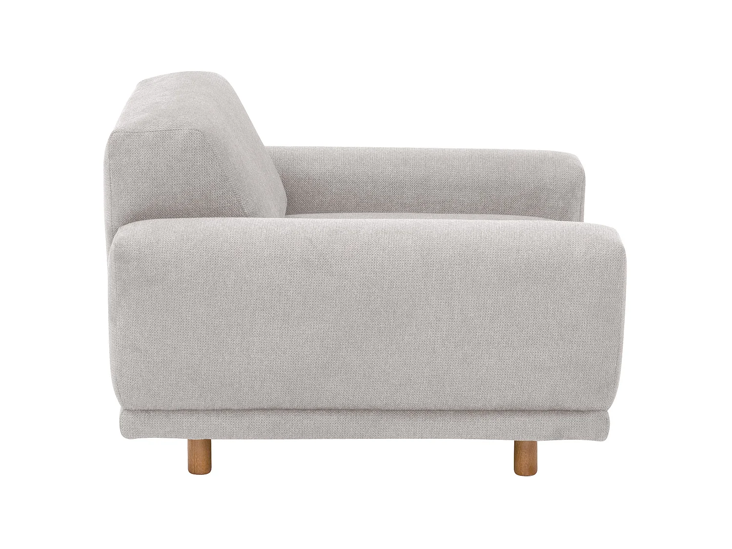 Sessel - Flachgewebe - silber - Penelope