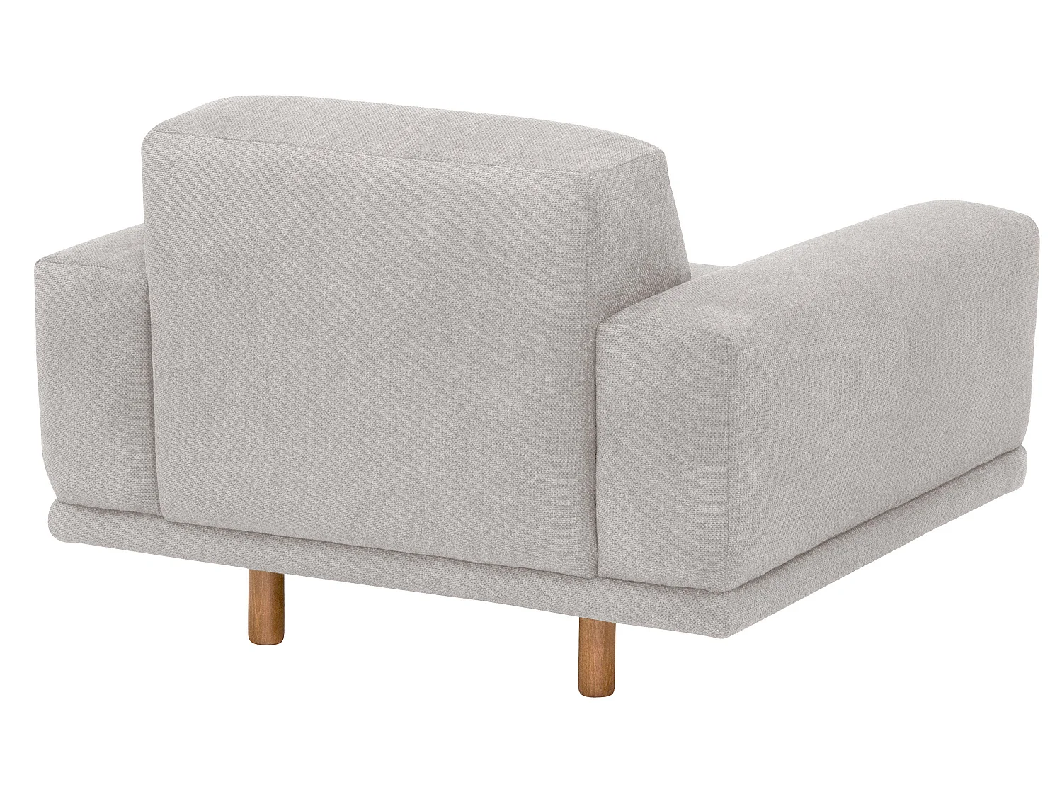 Sessel - Flachgewebe - silber - Penelope