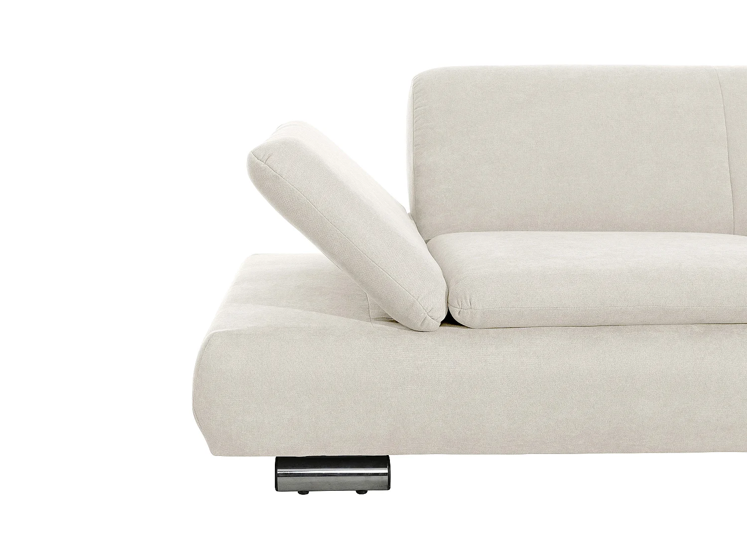 Sofa 2,5-Sitzer links mit Ecksofa rechts - Flachgewebe - beige - Terrence
