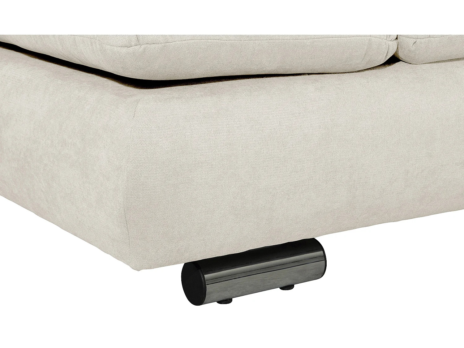 Sofa 2,5-Sitzer links mit Ecksofa rechts - Flachgewebe - beige - Terrence