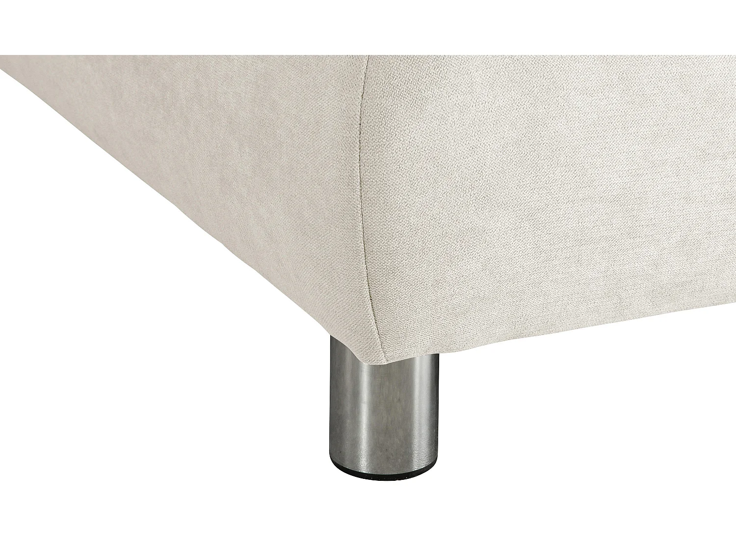 Sofa 2,5-Sitzer links mit Ecksofa rechts - Flachgewebe - beige - Terrence
