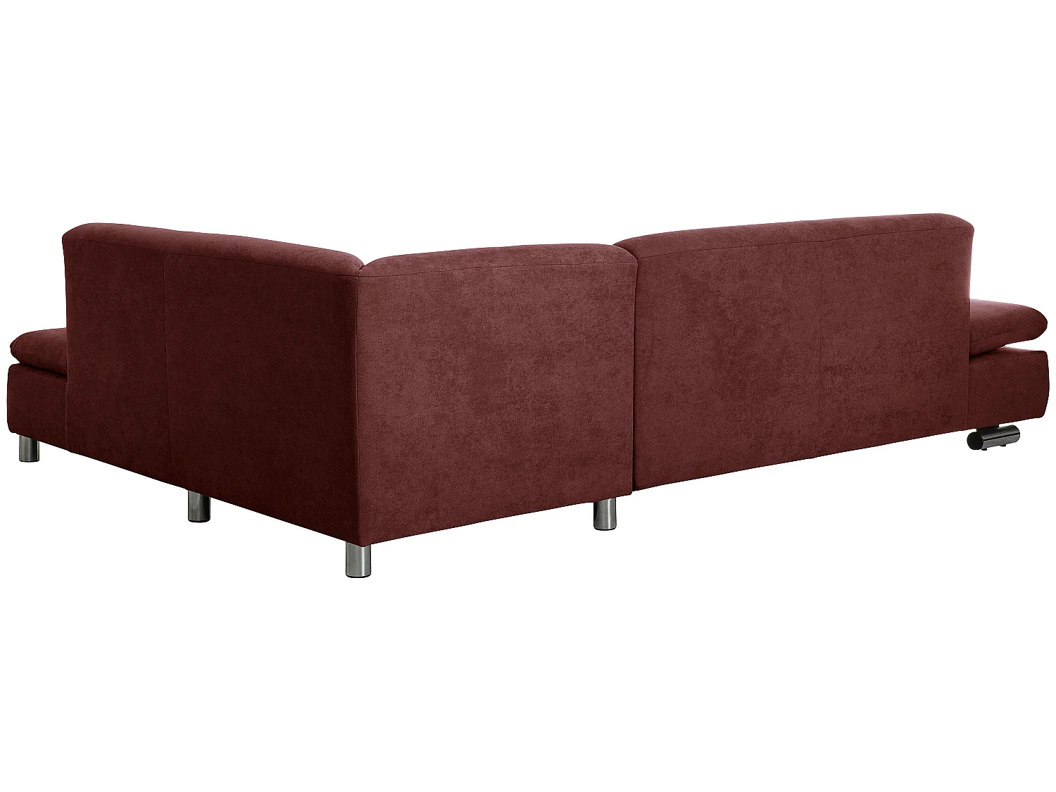 Sofa 2,5-Sitzer links mit Ecksofa rechts - Flachgewebe - rot - Terrence