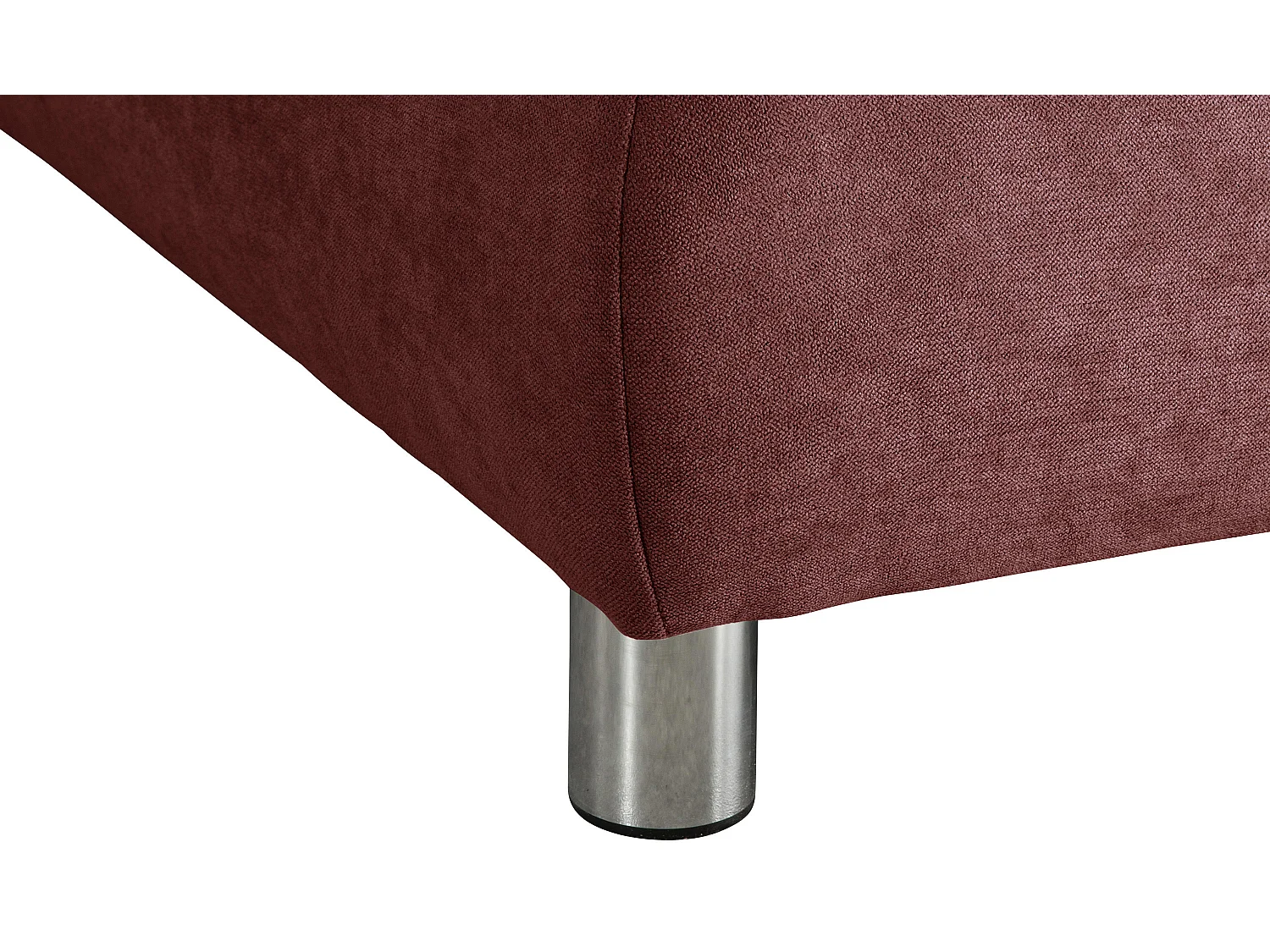 Sofa 2,5-Sitzer links mit Ecksofa rechts - Flachgewebe - rot - Terrence