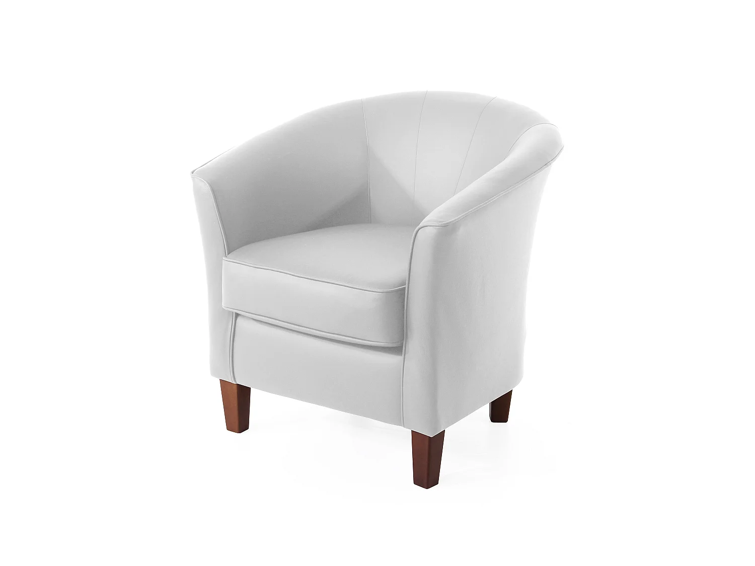 Sessel - pigmentiertes Nappaleder - weiß - Livia