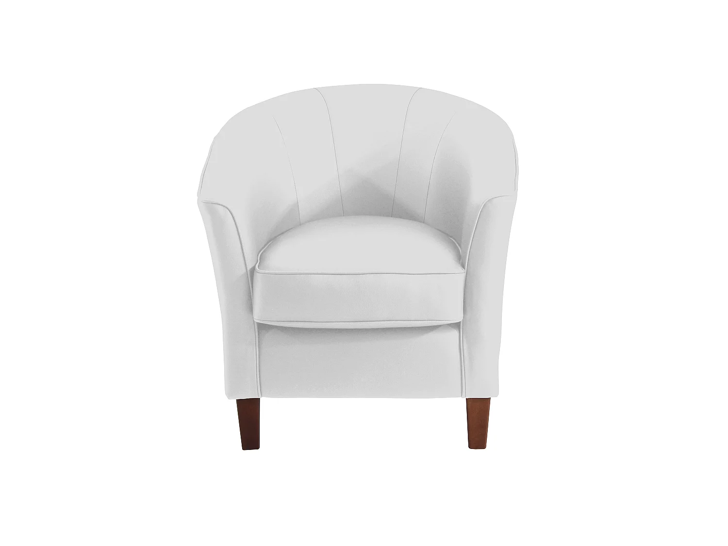 Sessel - pigmentiertes Nappaleder - weiß - Livia