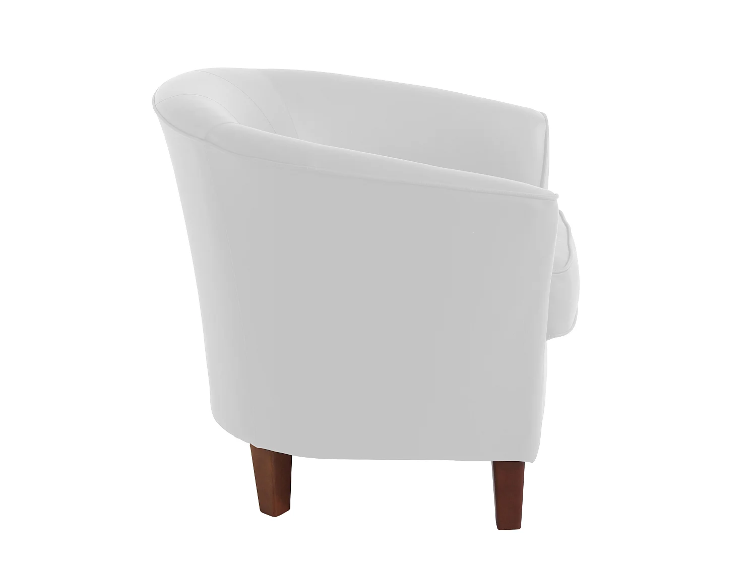 Sessel - pigmentiertes Nappaleder - weiß - Livia