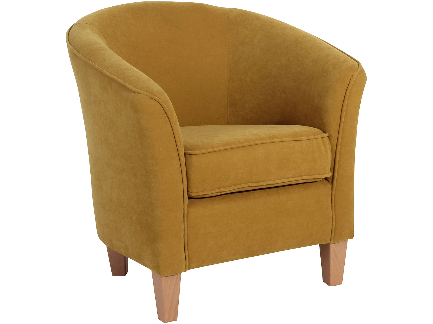 Sessel - Velourstoff - mais - Livia
