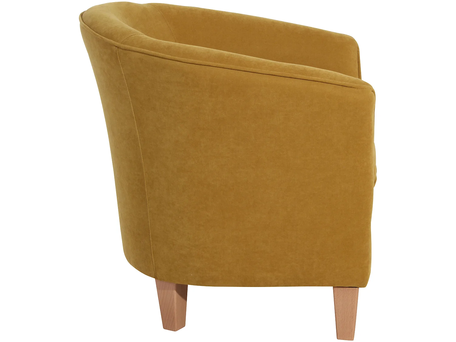 Sessel - Velourstoff - mais - Livia
