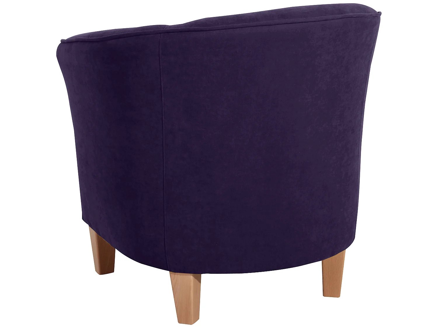Sessel - Velourstoff - violett - Livia
