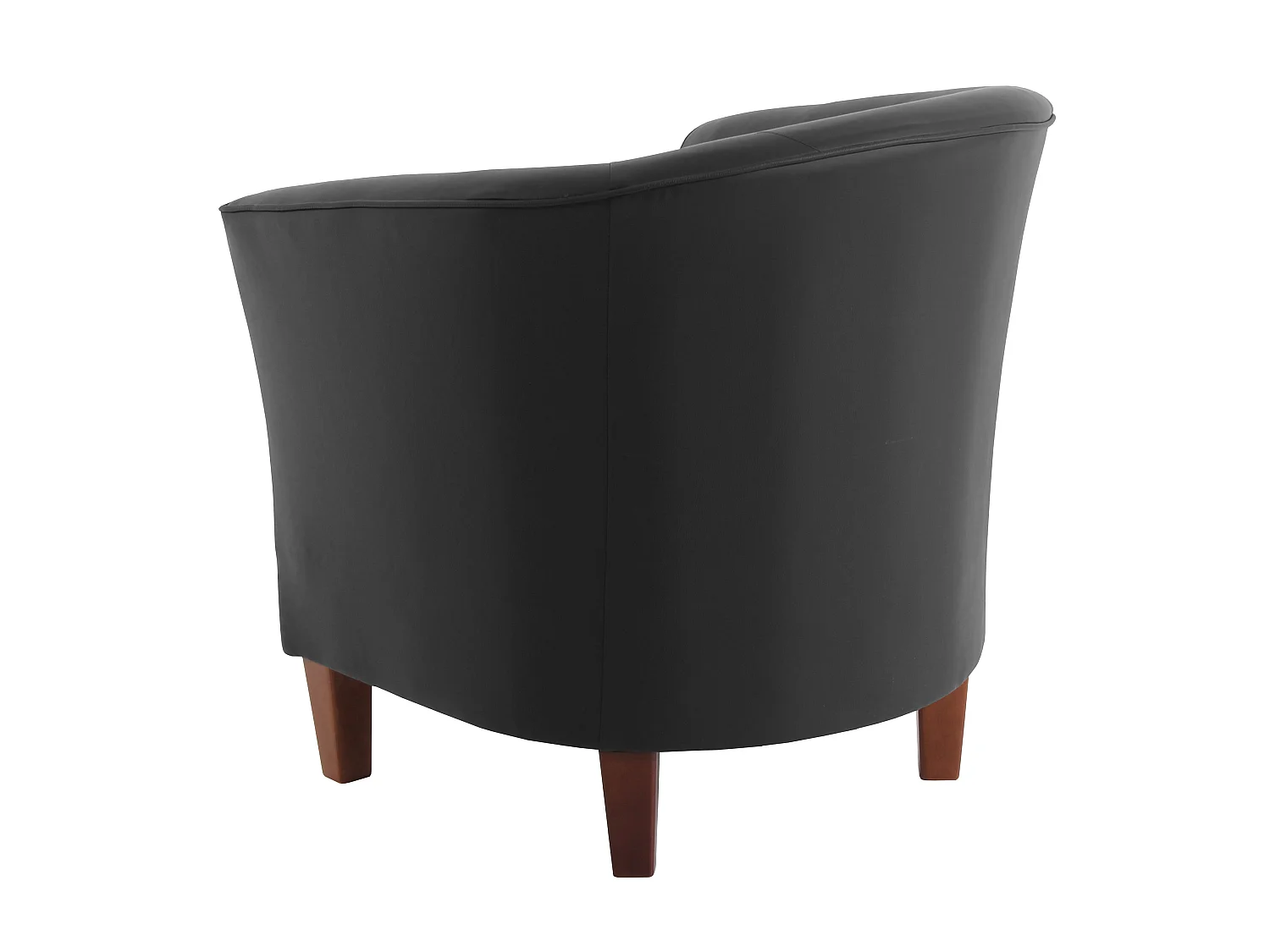 Sessel - pigmentiertes Nappaleder - schwarz - Livia