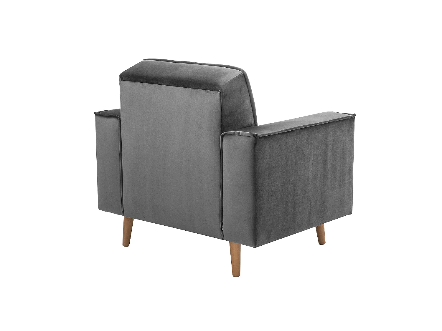Sessel - Samtvelours - anthrazit - Jolene