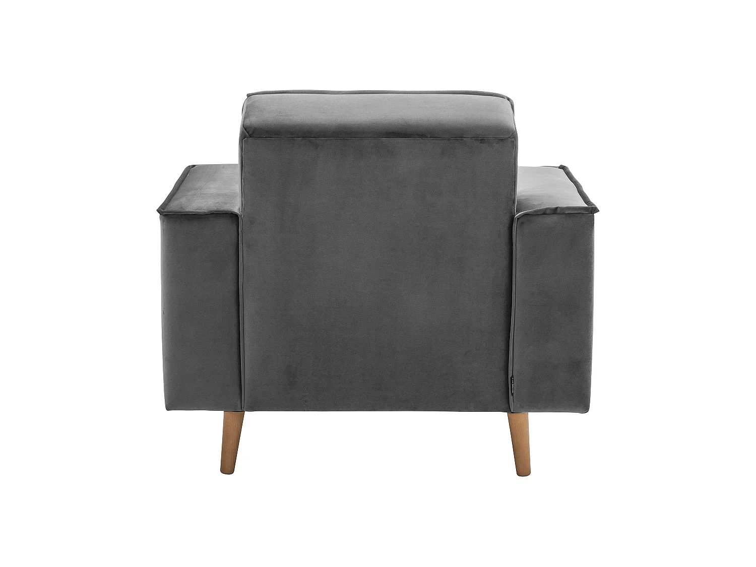 Sessel - Samtvelours - anthrazit - Jolene