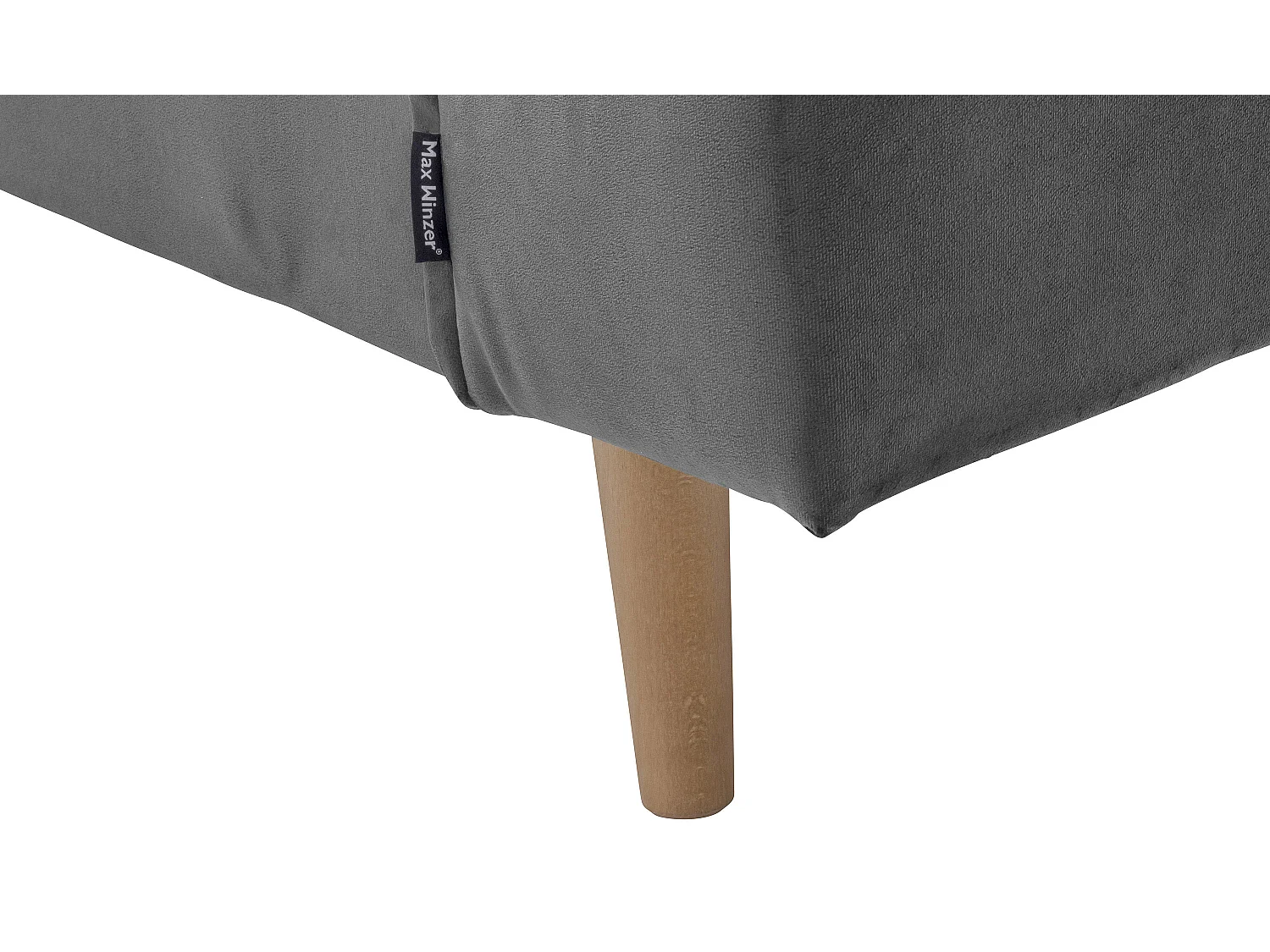 Sessel - Samtvelours - anthrazit - Jolene