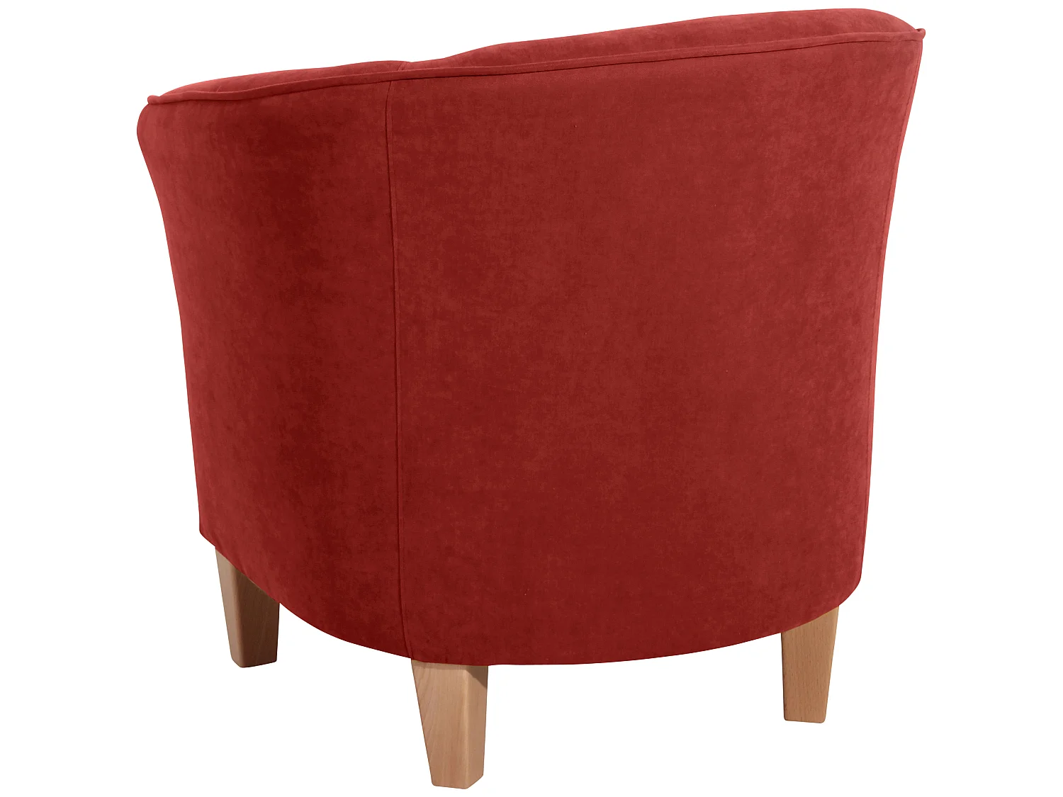 Sessel - Velourstoff - terracotta - Livia