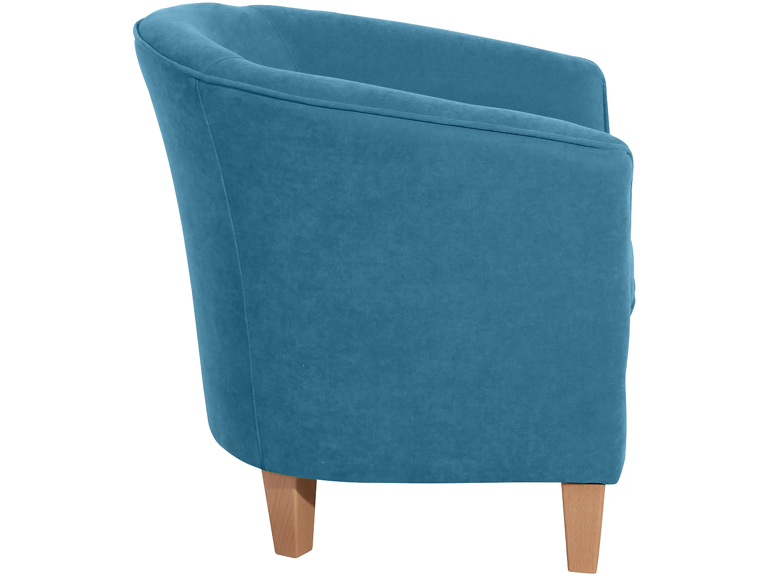 Sessel - Velourstoff - petrol - Livia