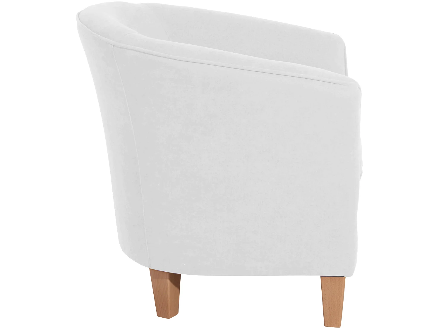 Sessel - Velourstoff - creme - Livia