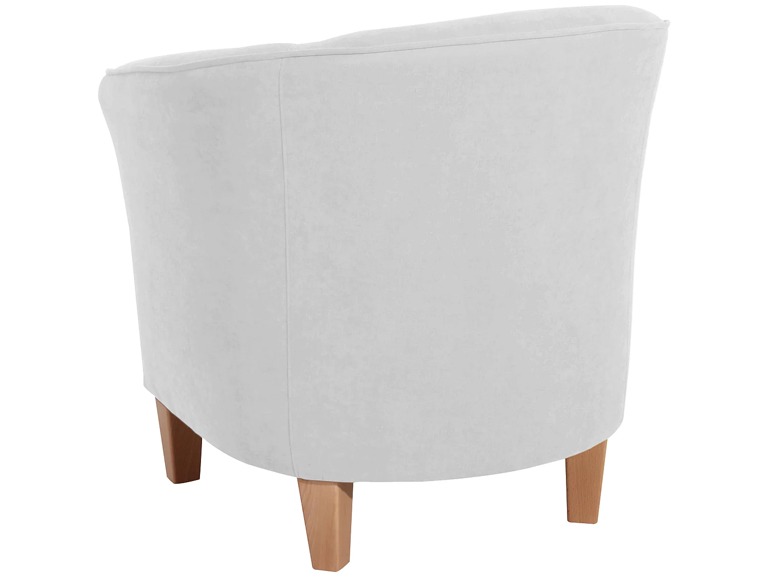 Sessel - Velourstoff - creme - Livia