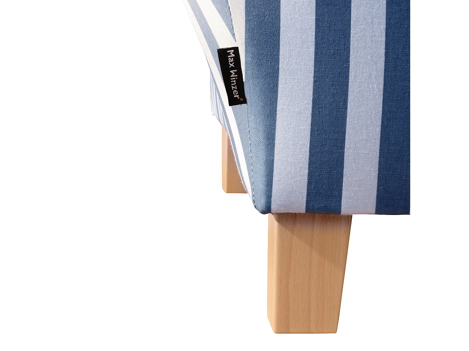 Recamiere mit Armteil rechts klappbar - Flachgewebe - blau - Selma