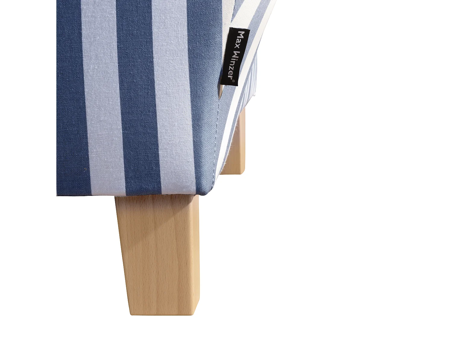 Recamiere mit Armteil links klappbar - Flachgewebe - blau - Selma