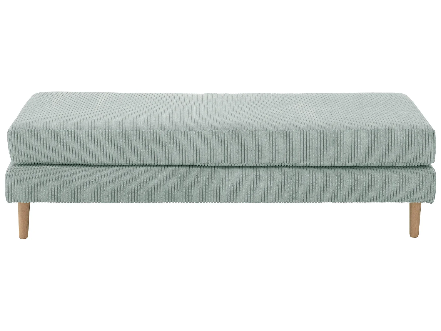 Hocker - Cordstoff - silber - Florian