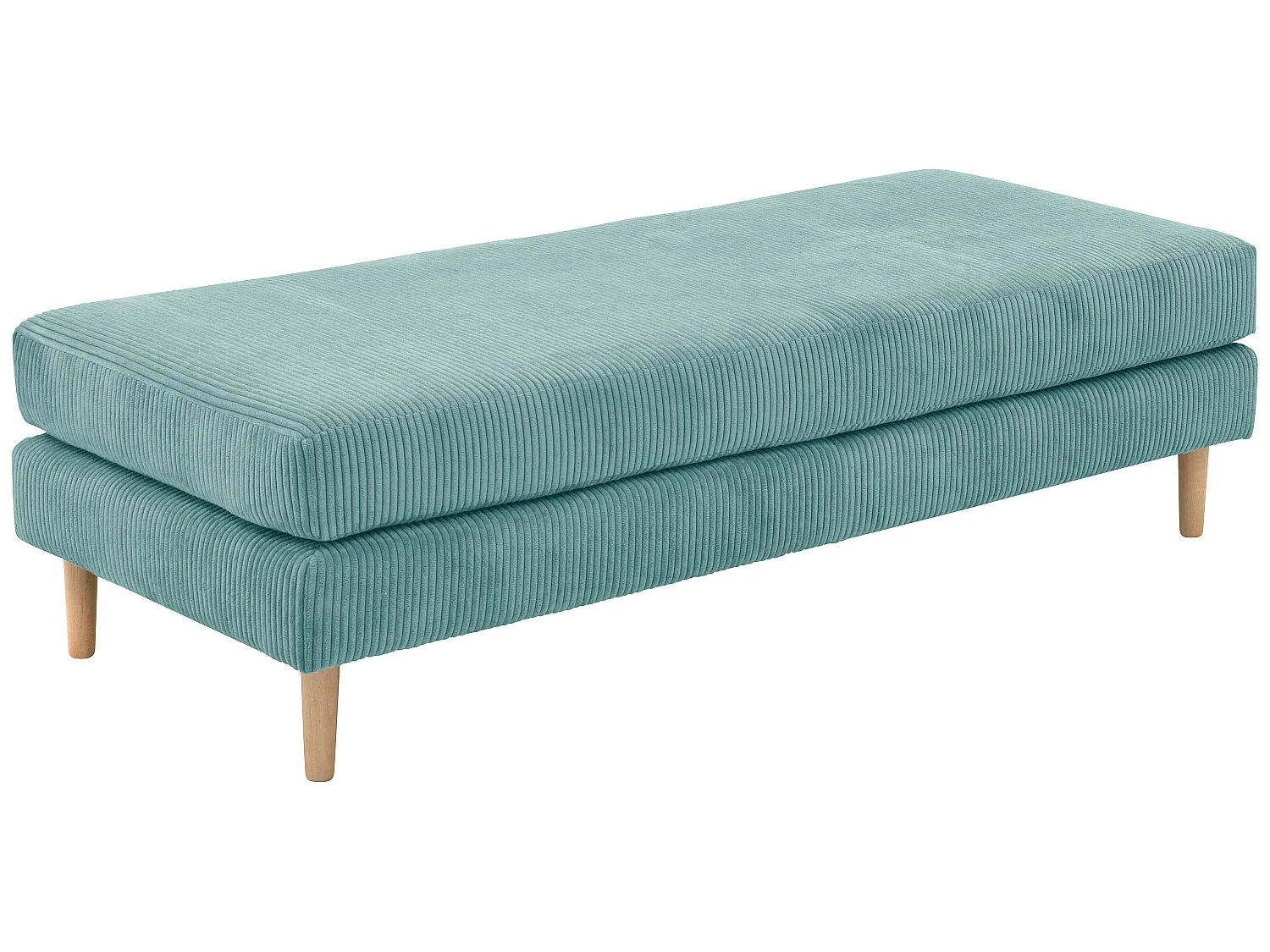 Hocker - Cordstoff - eisblau - Florian