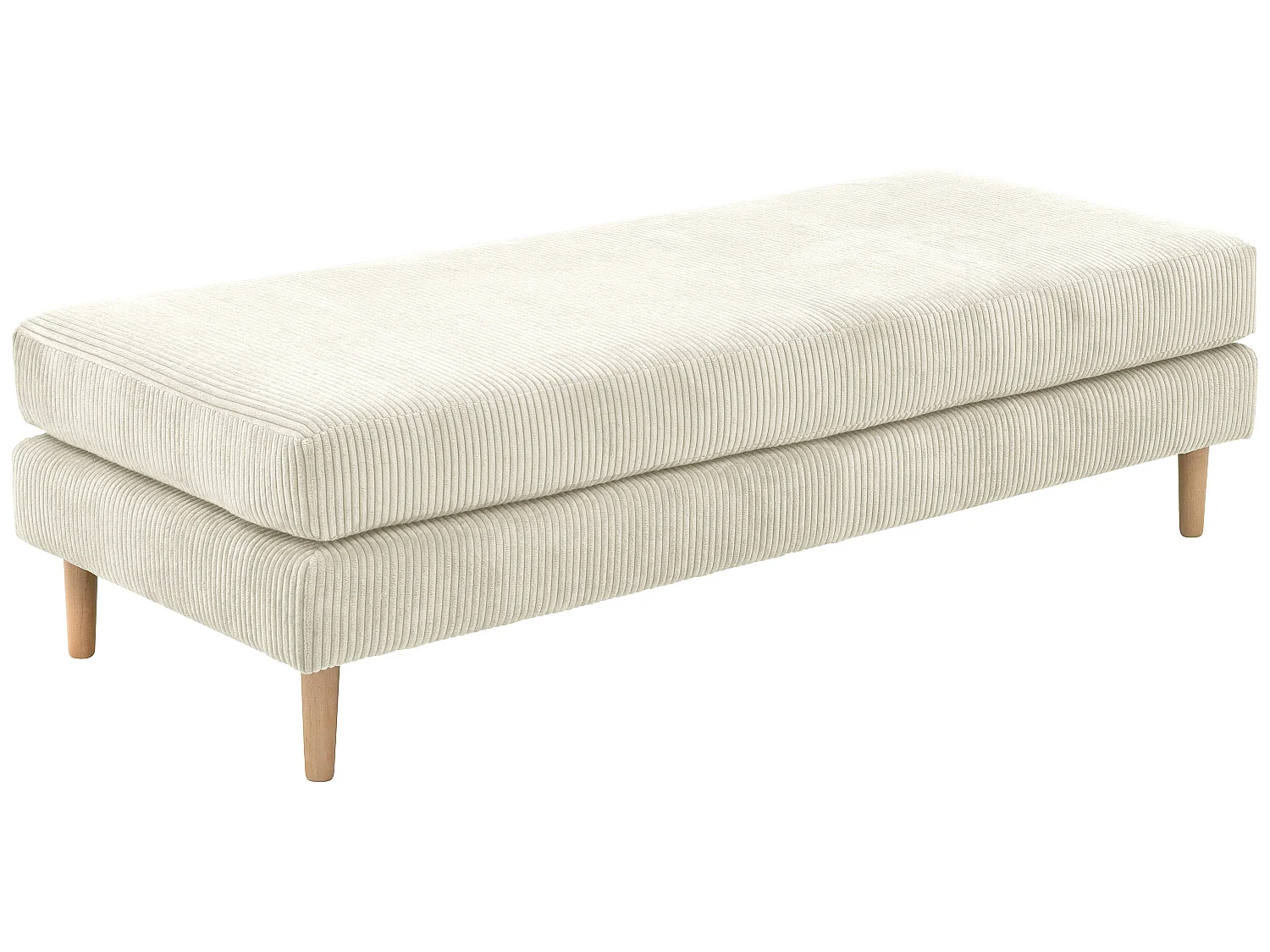 Hocker - Cordstoff - creme - Florian