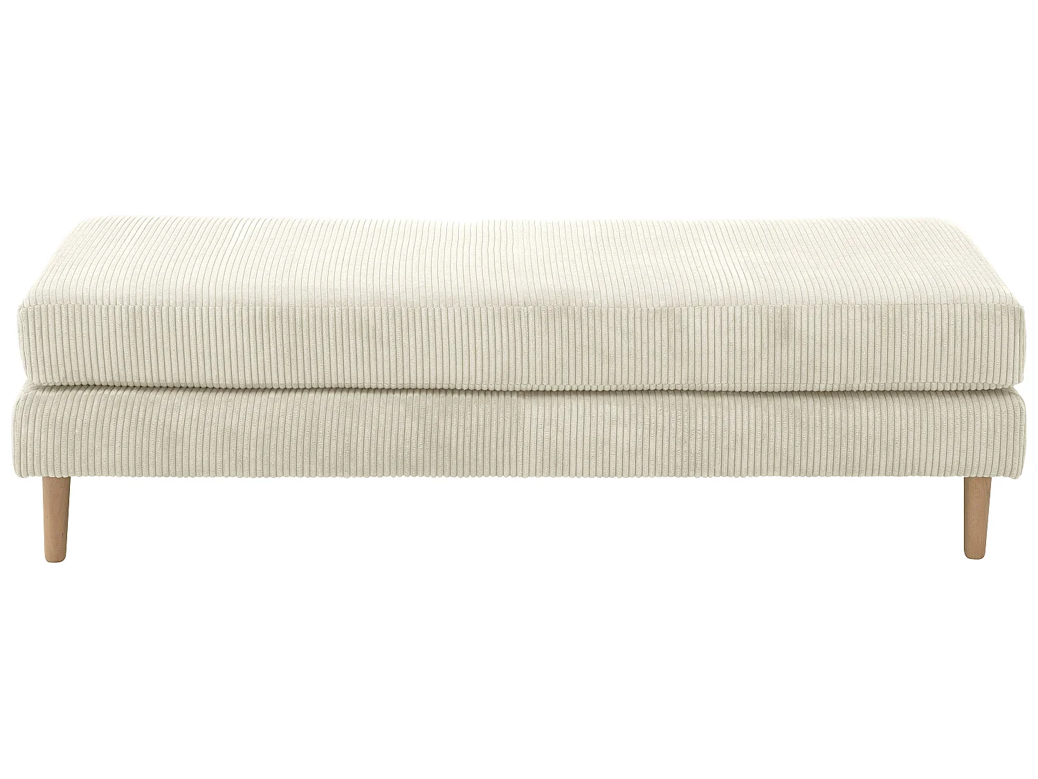 Hocker - Cordstoff - creme - Florian