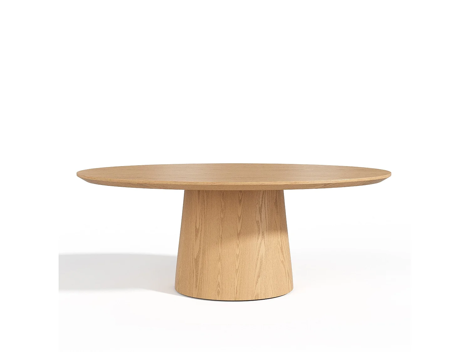 Table à manger BOSCA en bois contreplaqué chêne clair 200x110cm