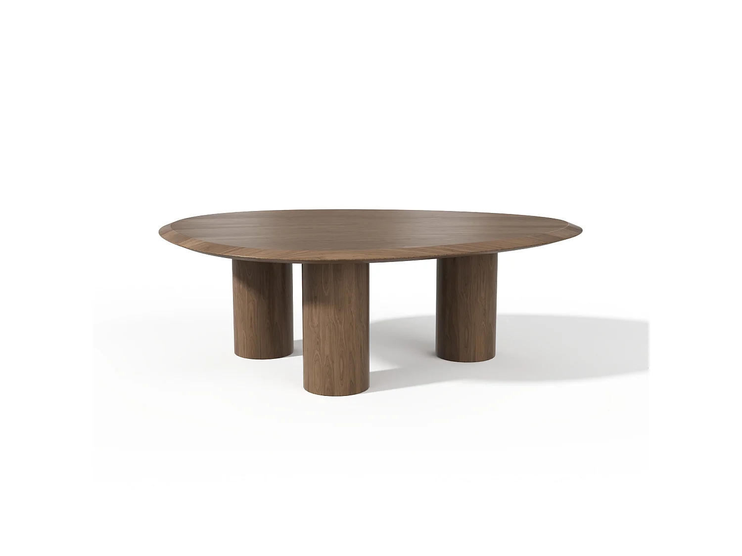 Table basse LOEN en bois contreplaqué noyer clair