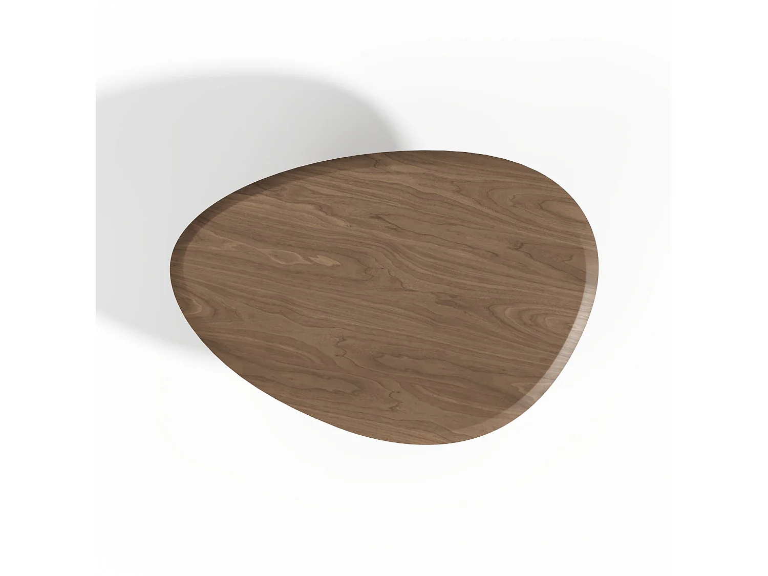 Table basse LOEN en bois contreplaqué noyer clair