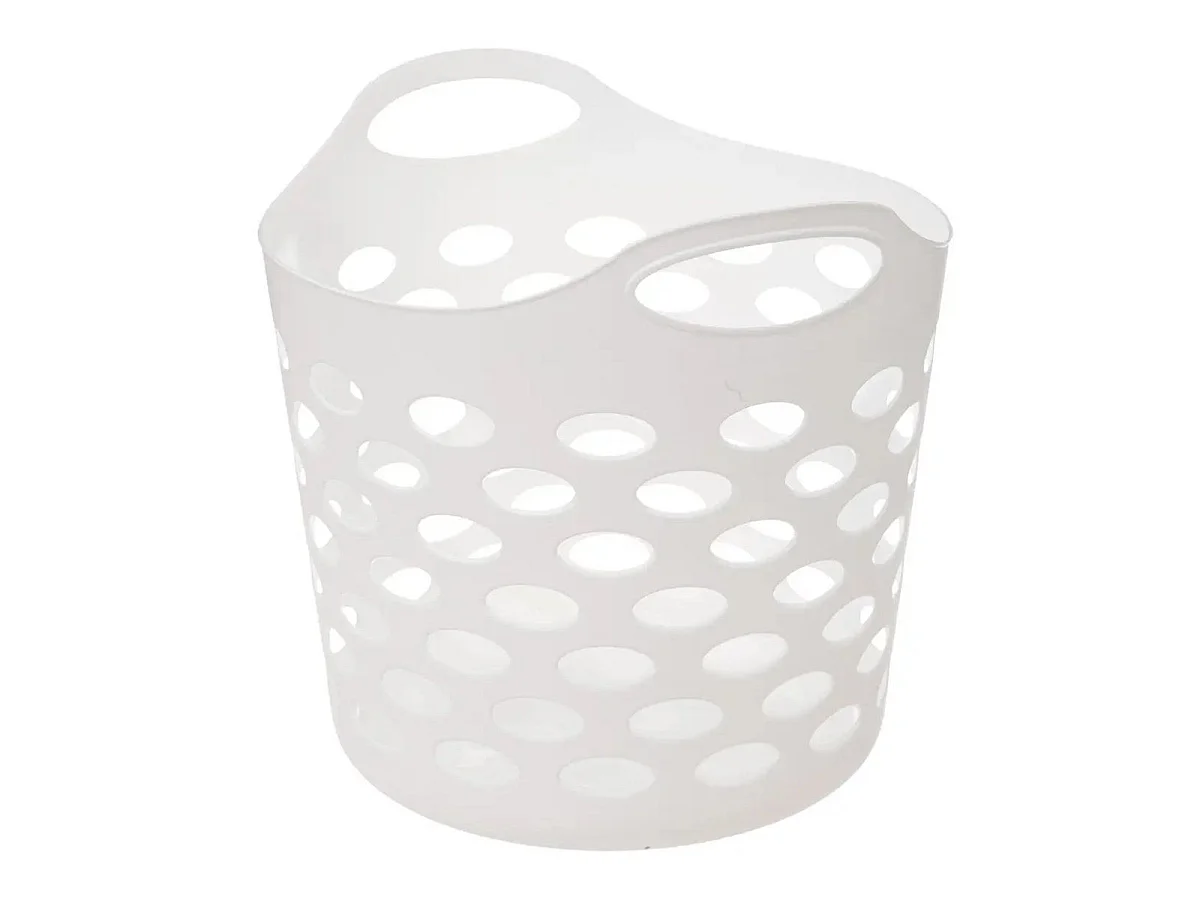 Panier à Linge "Flex" 28L Blanc