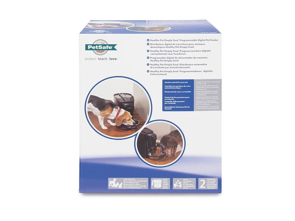 PetSafe Simply Feed Digitale Automatische Futterautomat 5.6L Programmierbar für Hunde und Katzen