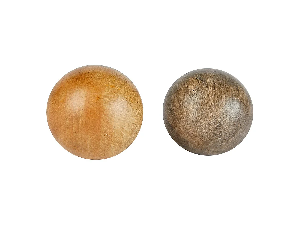 Jeu de Morpion Déco en Bois "Jehan" 40cm Naturel