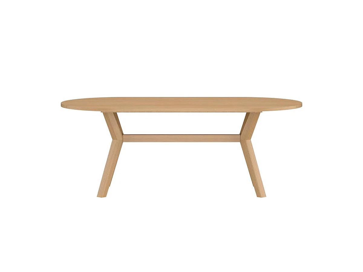 Table de Jardin Ovale en Teck "Kenya" 200cm Naturel