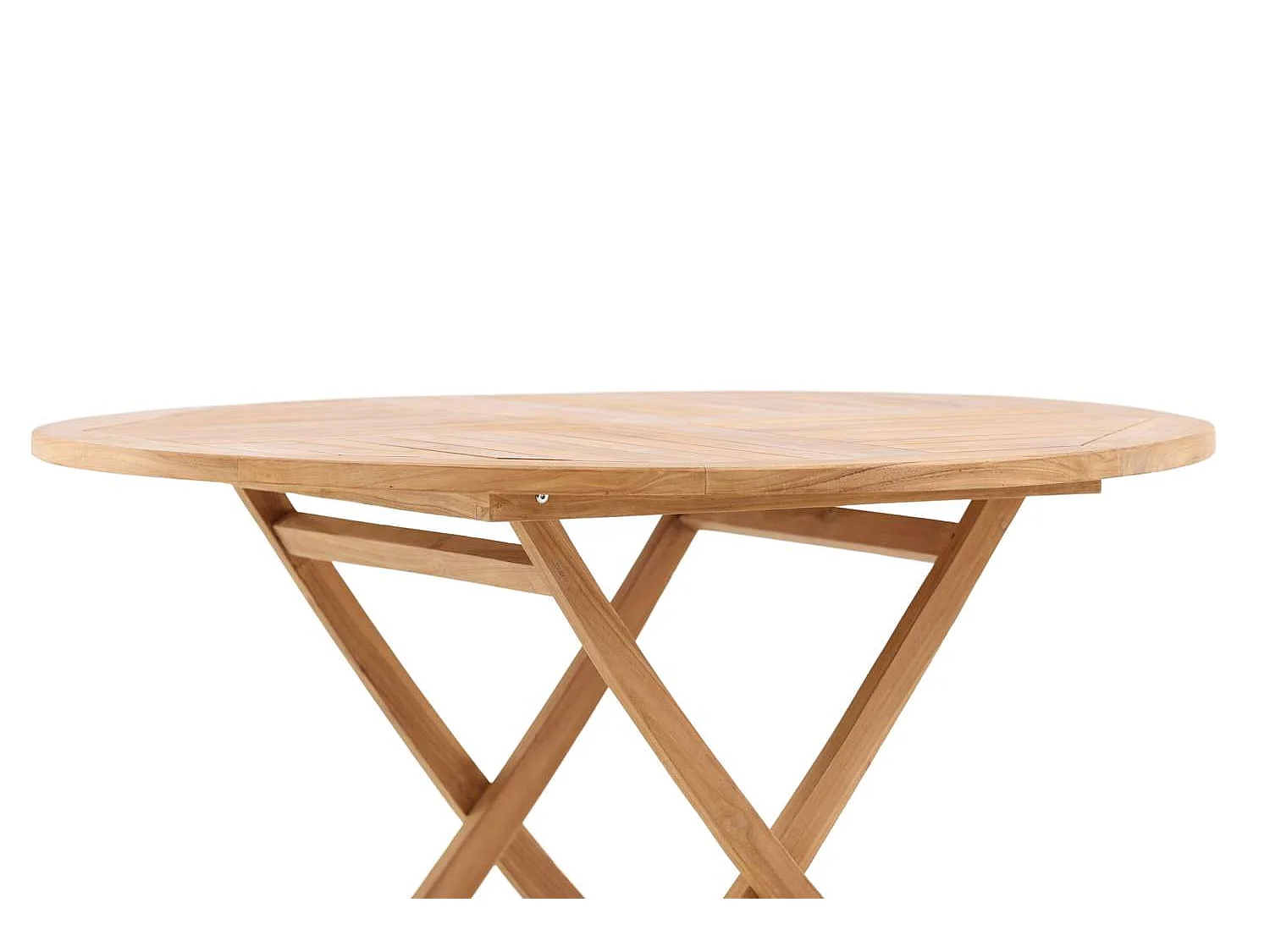 Table de Jardin Ronde "Kenya" 120cm Naturel